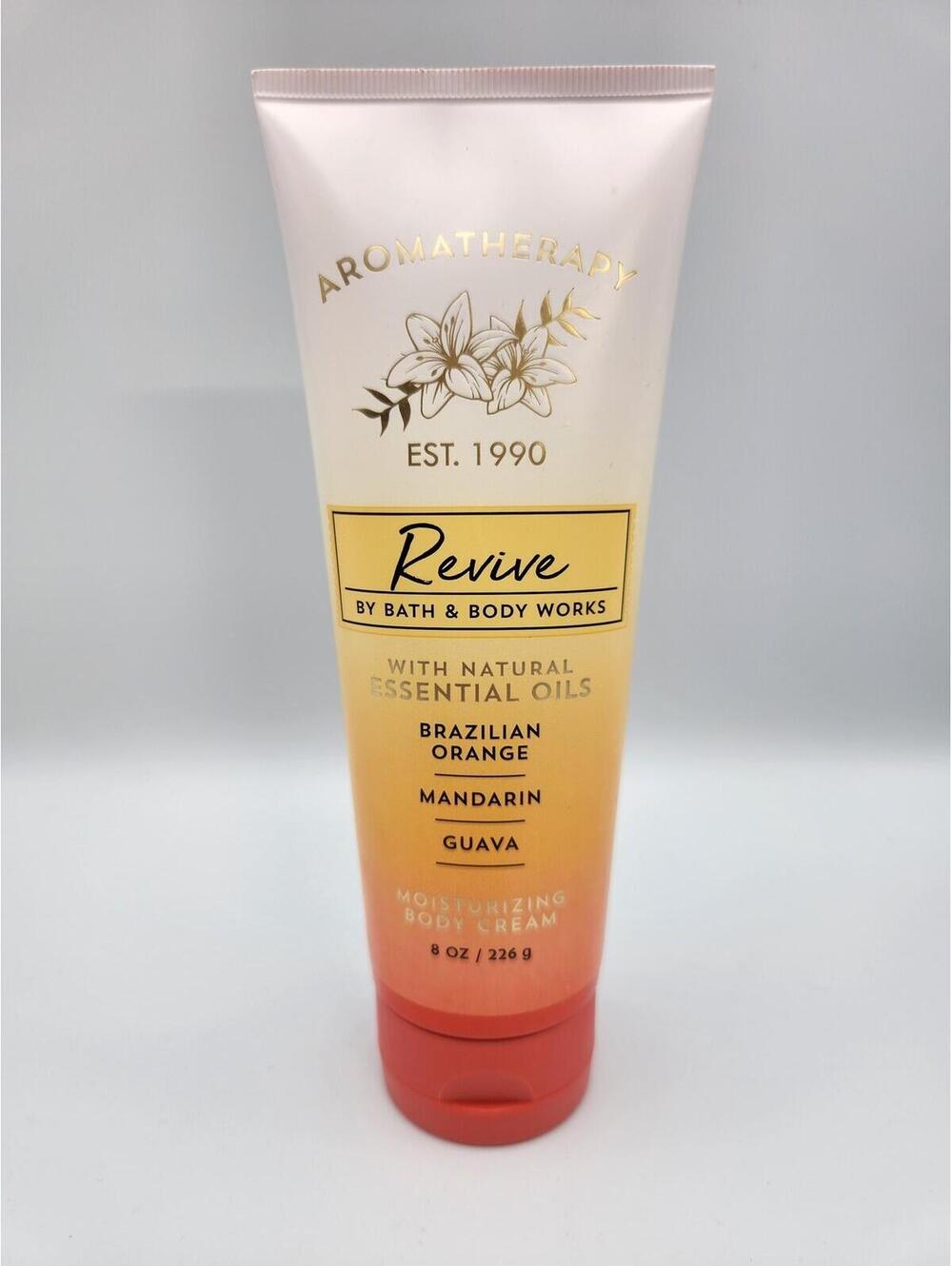 Bath & Body Works Aromatherapy Revive Body Cream 8oz Brazilian Orange MandarinF3